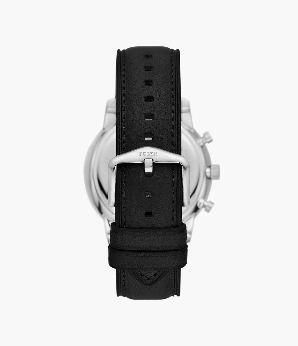 Fossil Neutra Chronograph Black Leather Men's Watch- FS6023