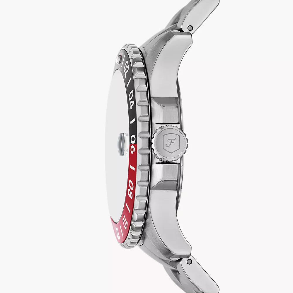 Fossil Blue GMT Black Dial Men's Watch - FS6092