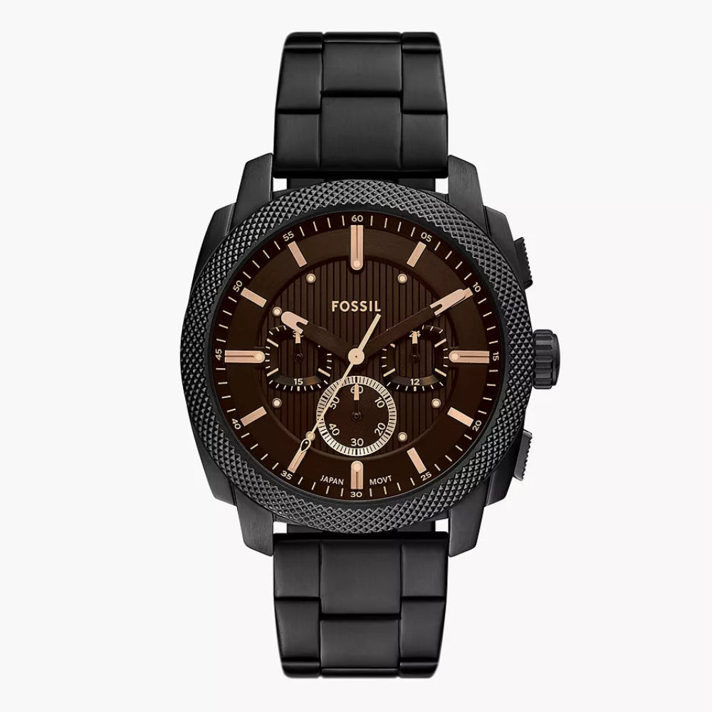 Fossil Machine Brown Dial 44mm Men's Watch - FS6097