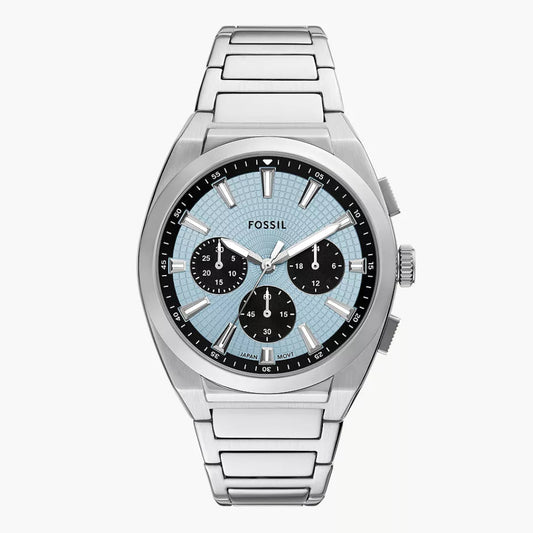 Fossil Everett Ice Blue Dial Men's Watch - FS6105