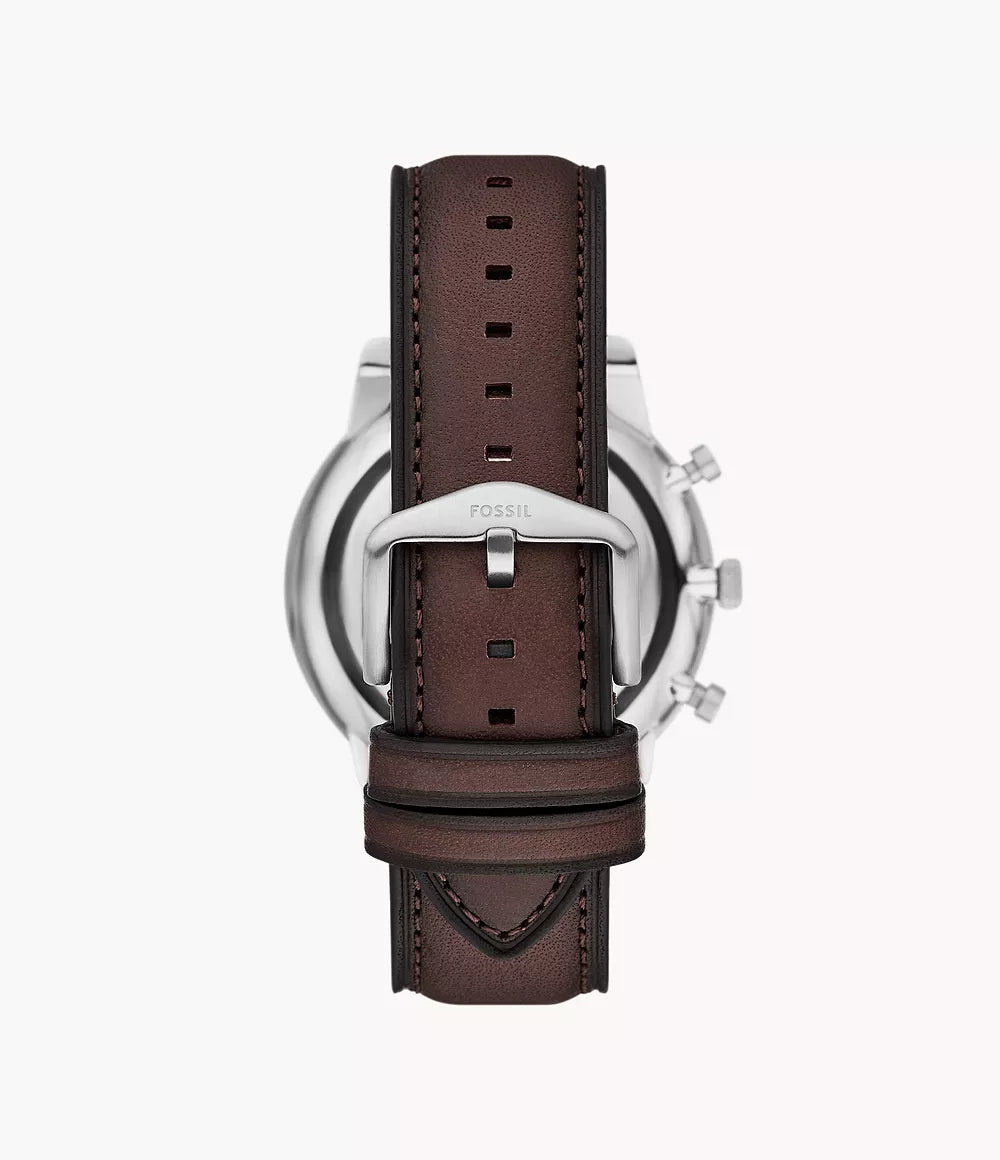 Fossil Neutra Ice Blue Dial Leather Strap Men's Watch - FS6109