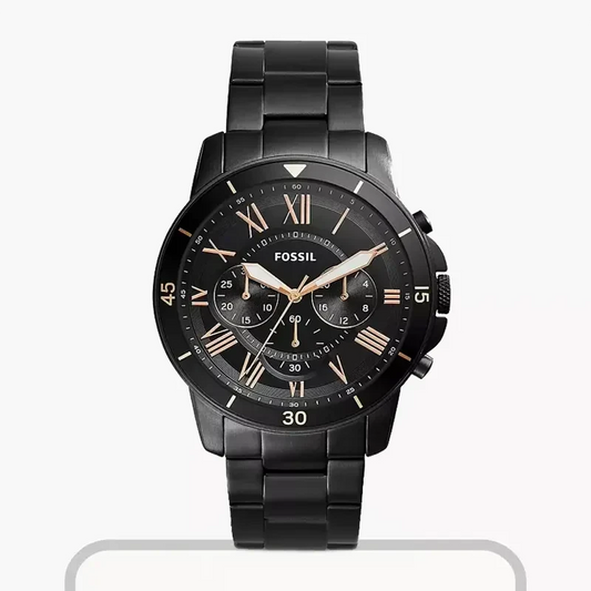 FOSSIL GRANT SPORT Analog Black Men's Chronograph Watch- FS5374