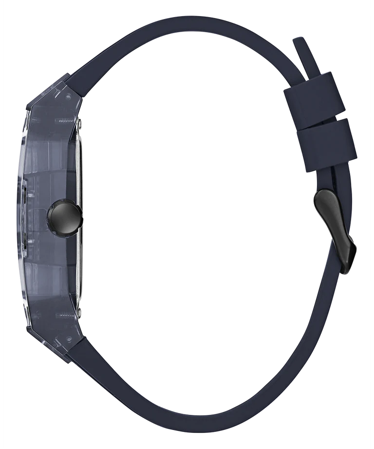 GUESS Blue Dial Silicone Strap Men's Watch - GW0499G1