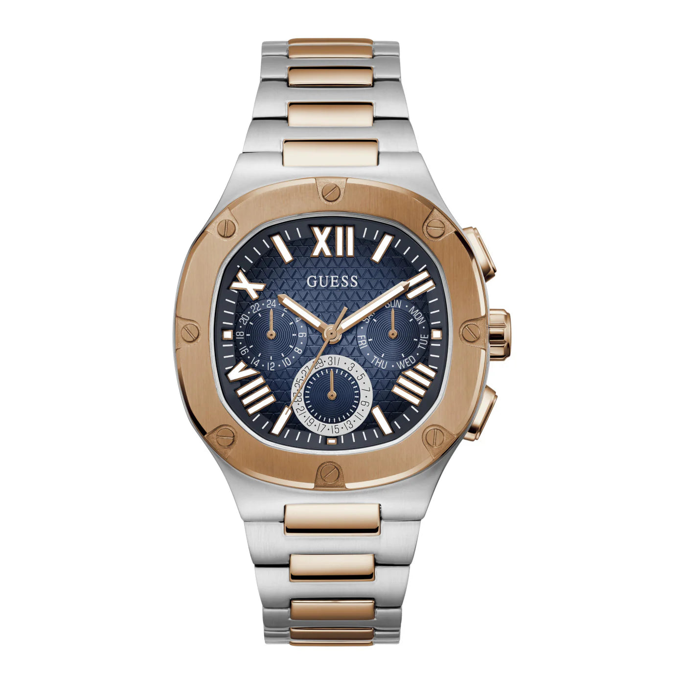 Guess Multi functions Dual Tone Men's Watch- GW0572G4