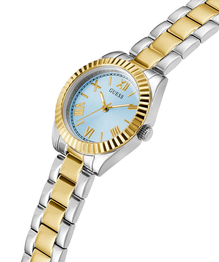 GUESS Mini Luna 2-Tone Blue Dial Ladies Watch - GW0687L4