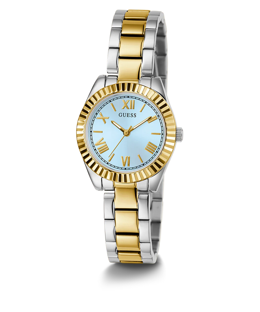 GUESS Mini Luna 2-Tone Blue Dial Ladies Watch - GW0687L4