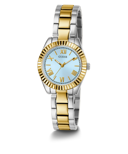 GUESS Mini Luna 2-Tone Blue Dial Ladies Watch - GW0687L4