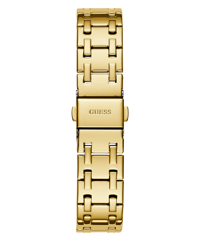 Guess Gold Tone Green Dial Ladies Watch- GW0770L2