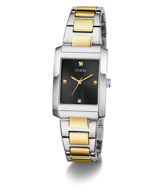 GUESS 2-Tone Black Dial Ladies Watch - GW0876L3