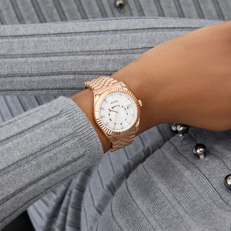 Guess Jada White Dial Ladies Watch - GW0936L4