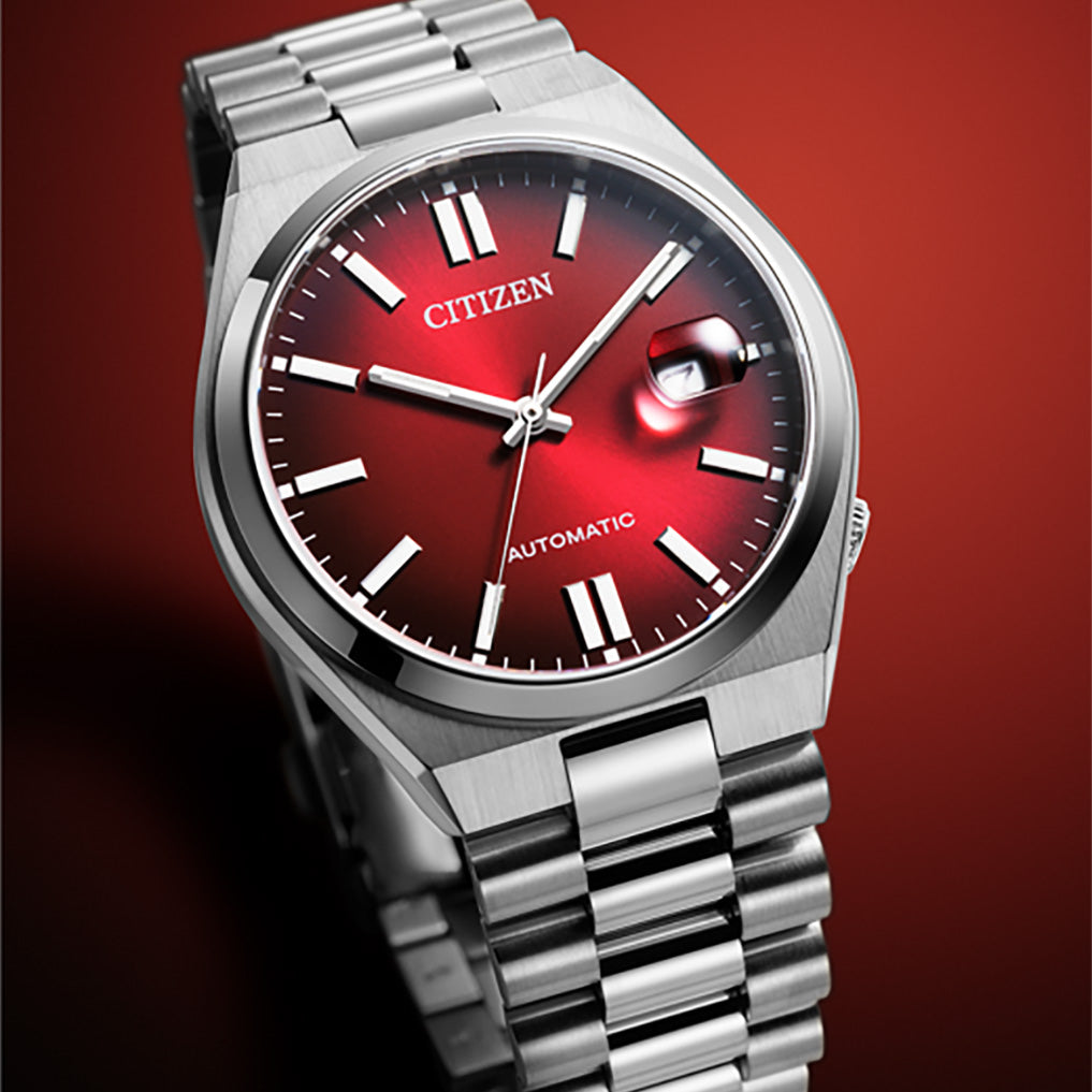 Citizen Tsuyosa Mechanical Red Dial Men's Watch - NJ0150-56W
