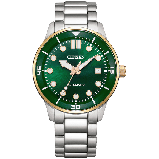 Citizen Automatic Green Dial Men's Watch - NJ0196-80X