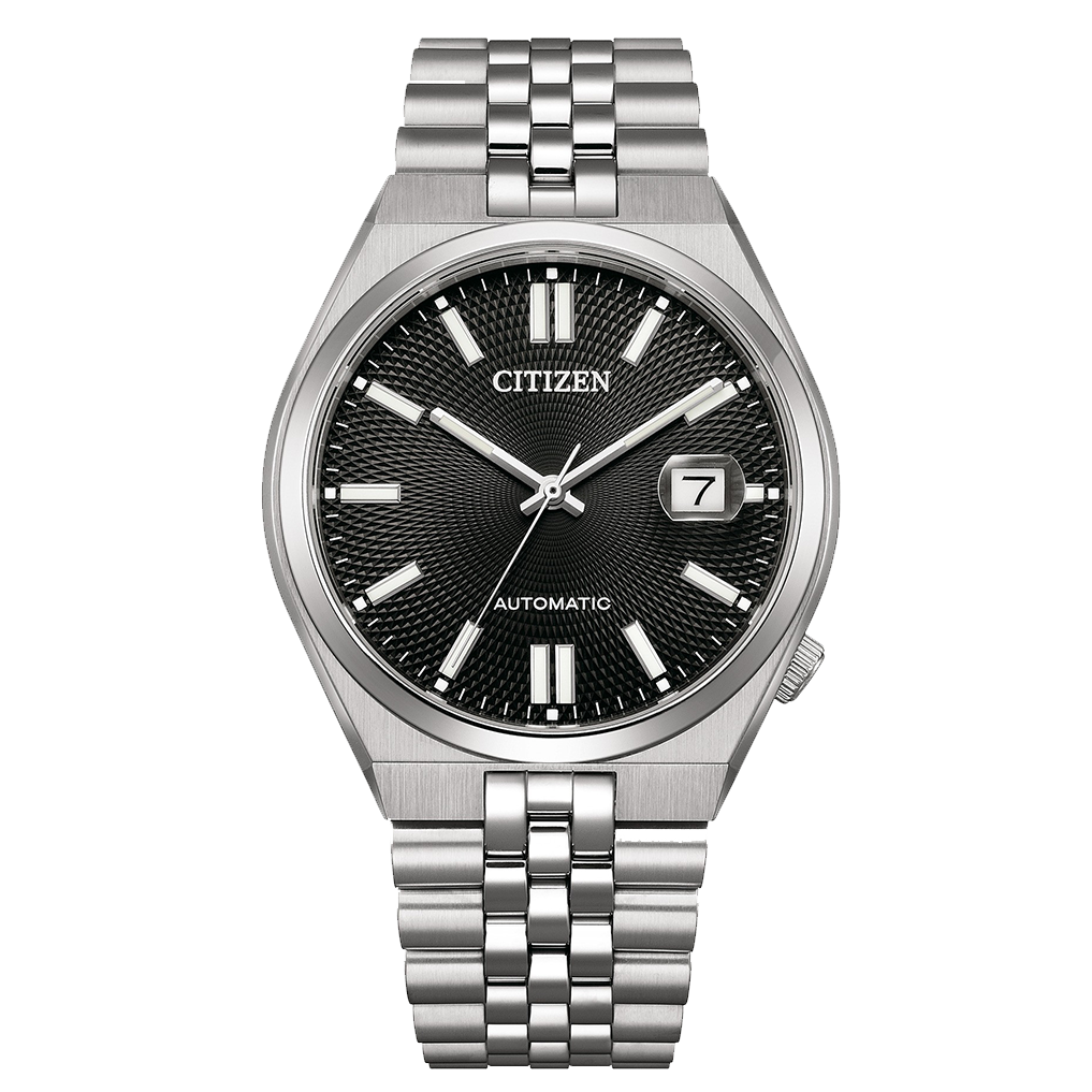 Citizen Tsuyosa 60 Mechanical Black Dial Men's Watch - NK0020-55E