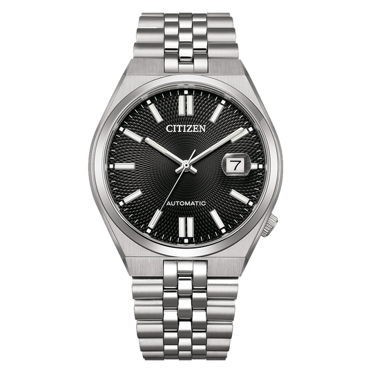 Citizen Tsuyosa 60 Mechanical Black Dial Men's Watch - NK0020-55E