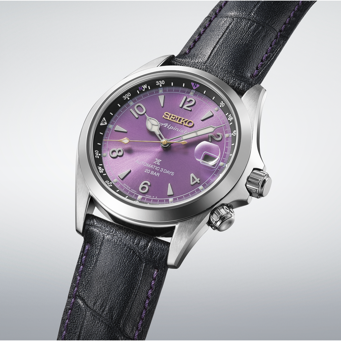 Seiko Prospex Alpinist Land 145th Anniversary Limited Edition of 7,000 pieces October 2026 Release Edo Purple Dial Men's Watch - HBC006
