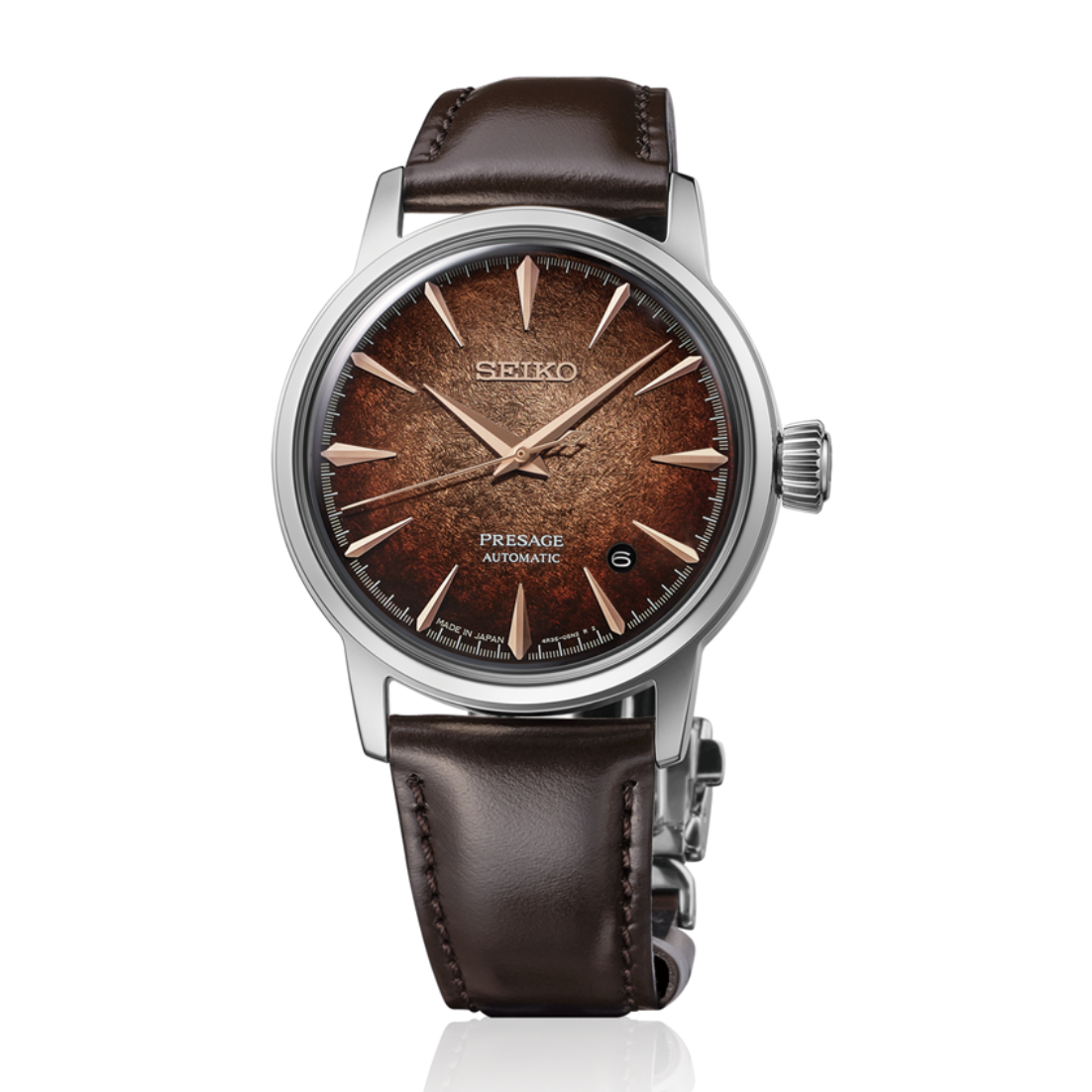 Seiko Presage Cocktail Time Brown Dial Men's Watch - HCB003