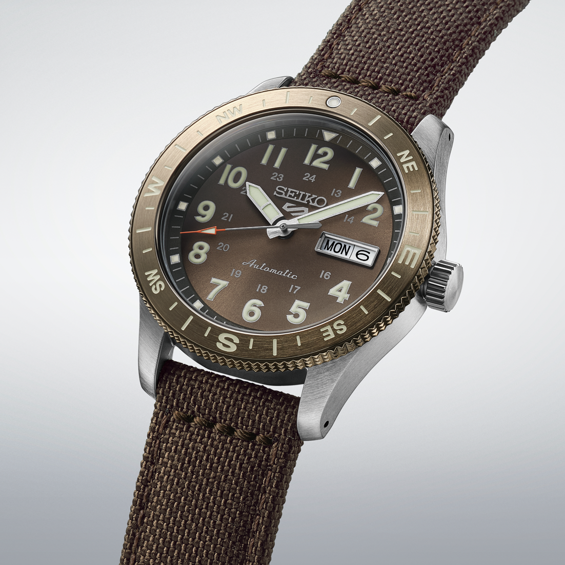 Seiko 5 Sports Field series Brown Gray Dial Men's Watch - HDB009