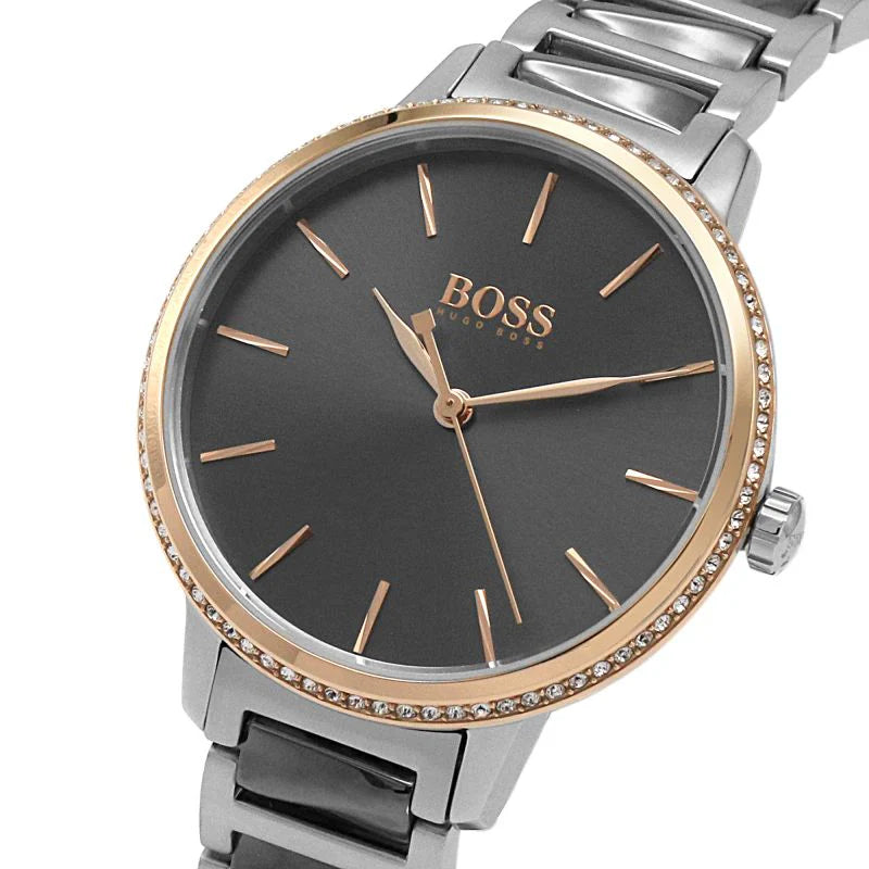 Hugo Boss Signature Grey Dial ladies Watch- 1502569