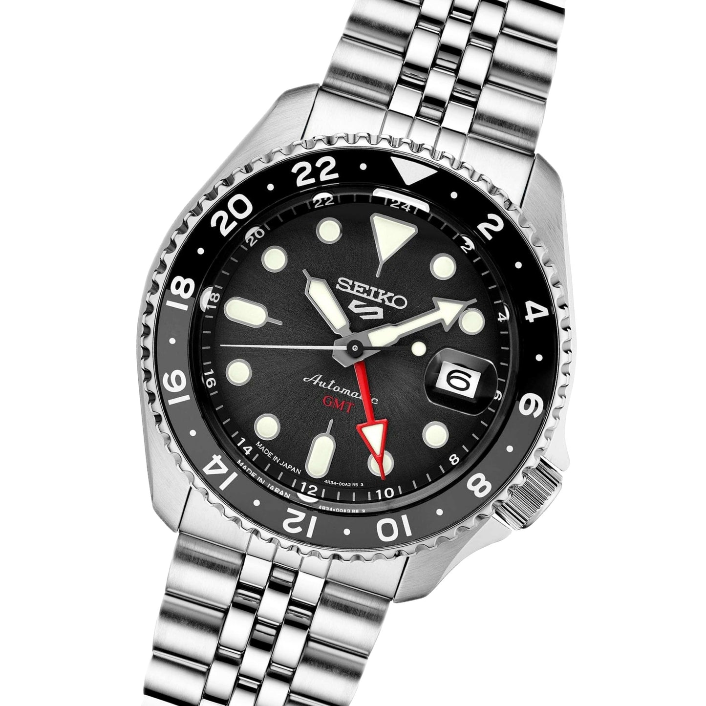 Seiko5 Sports GMT Black Dial-SSK001