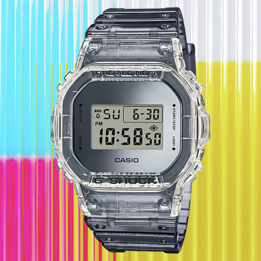 Casio G-Shock Translucent Grey Digital Mens watch- DW-5600SK-1DR