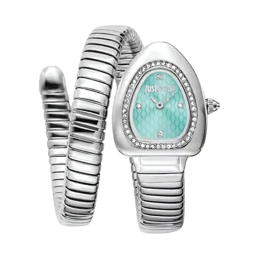 Just Cavalli Turquoise Dial Ladies Watch - JC1L249M0015