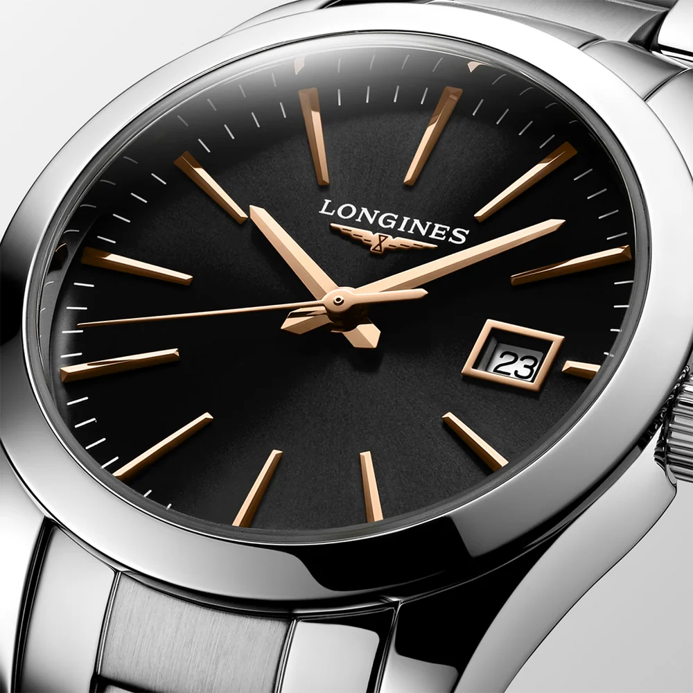 Longines Conquest Classic Black Dial 29.5mm Ladies Watch - L22864526