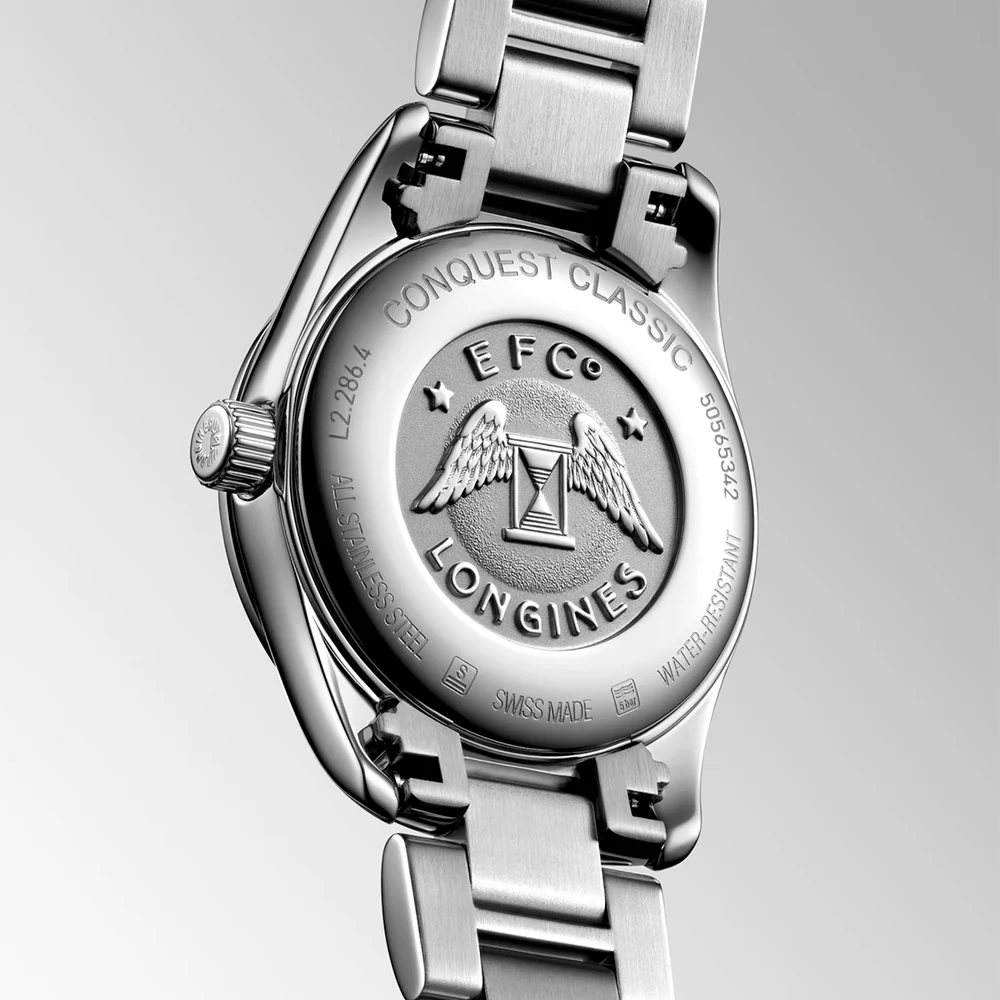 Longines Conquest Classic Black Dial 29.5mm Ladies Watch - L22864526