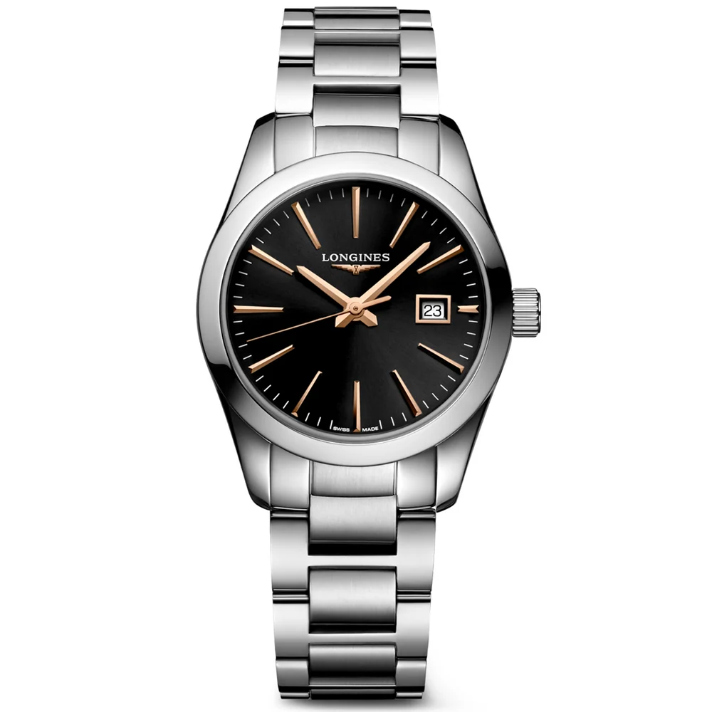 Longines Conquest Classic Black Dial 29.5mm Ladies Watch - L22864526
