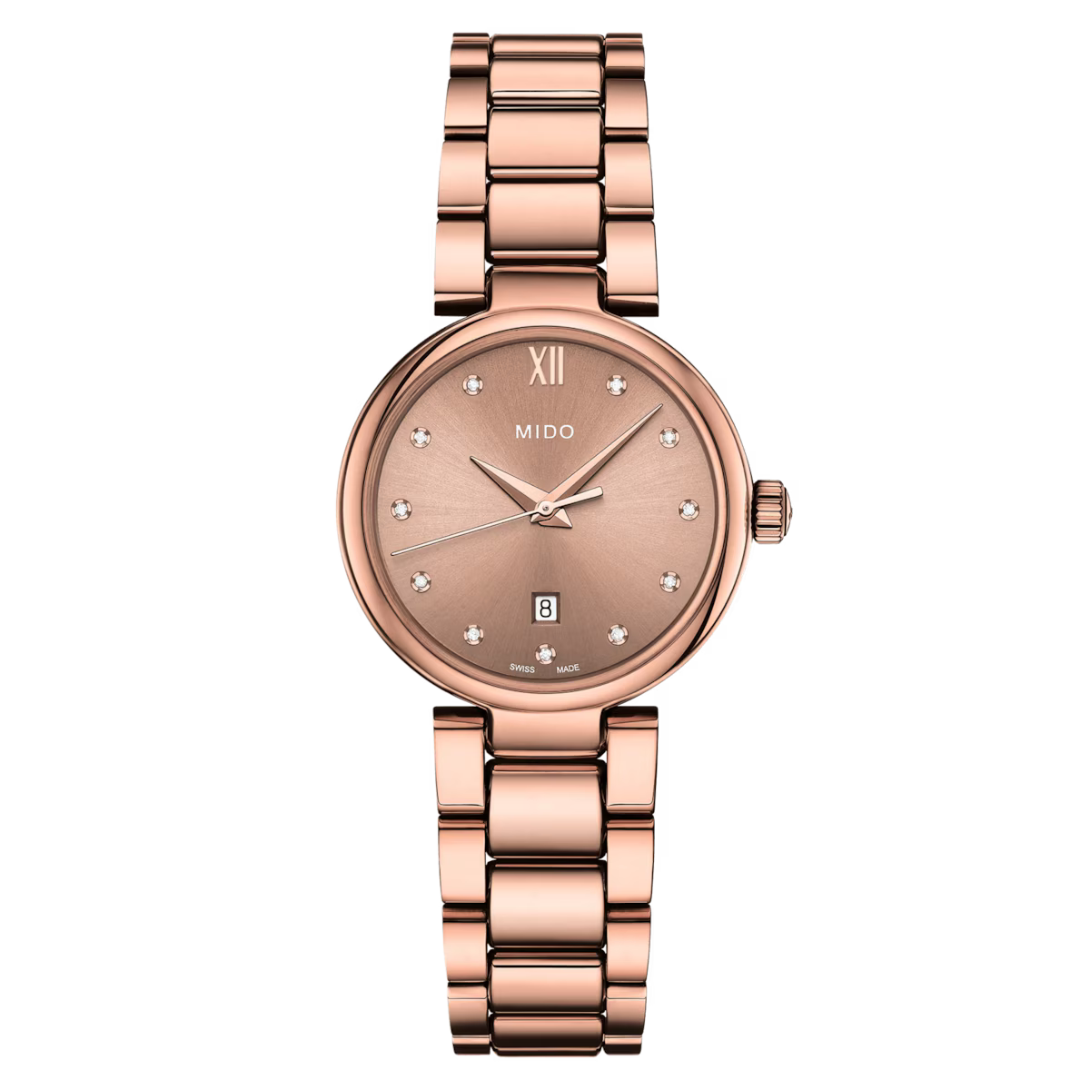 Mido Baroncelli Donna Diamonds Brown Dial Ladies Watch - M022.210.33.296.00