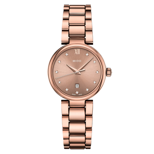 Mido Baroncelli Donna Diamonds Brown Dial Ladies Watch - M022.210.33.296.00