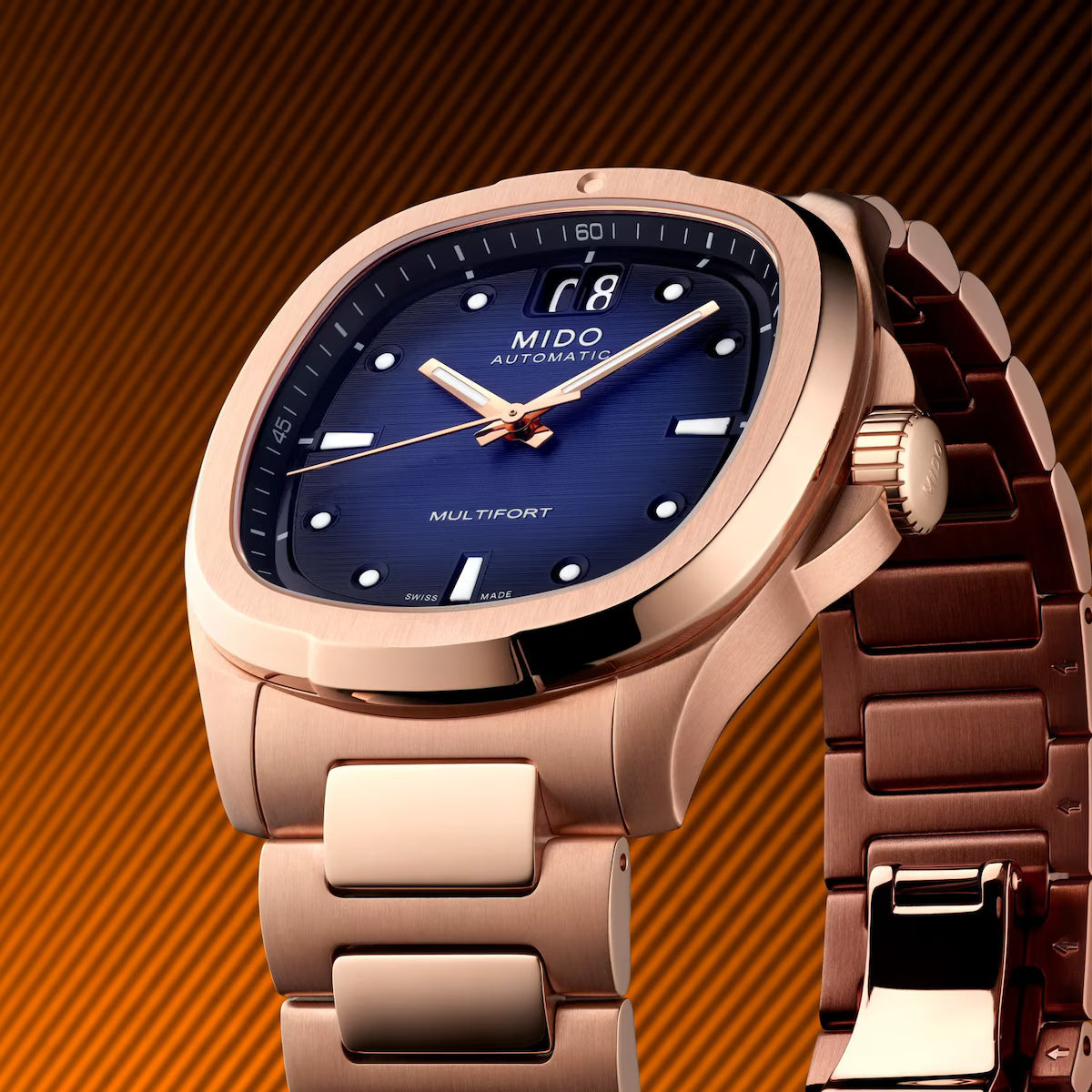 Mido Multifort TV Big Date Blue Dial Automatic Men's Watch - M049.526.33.041.00
