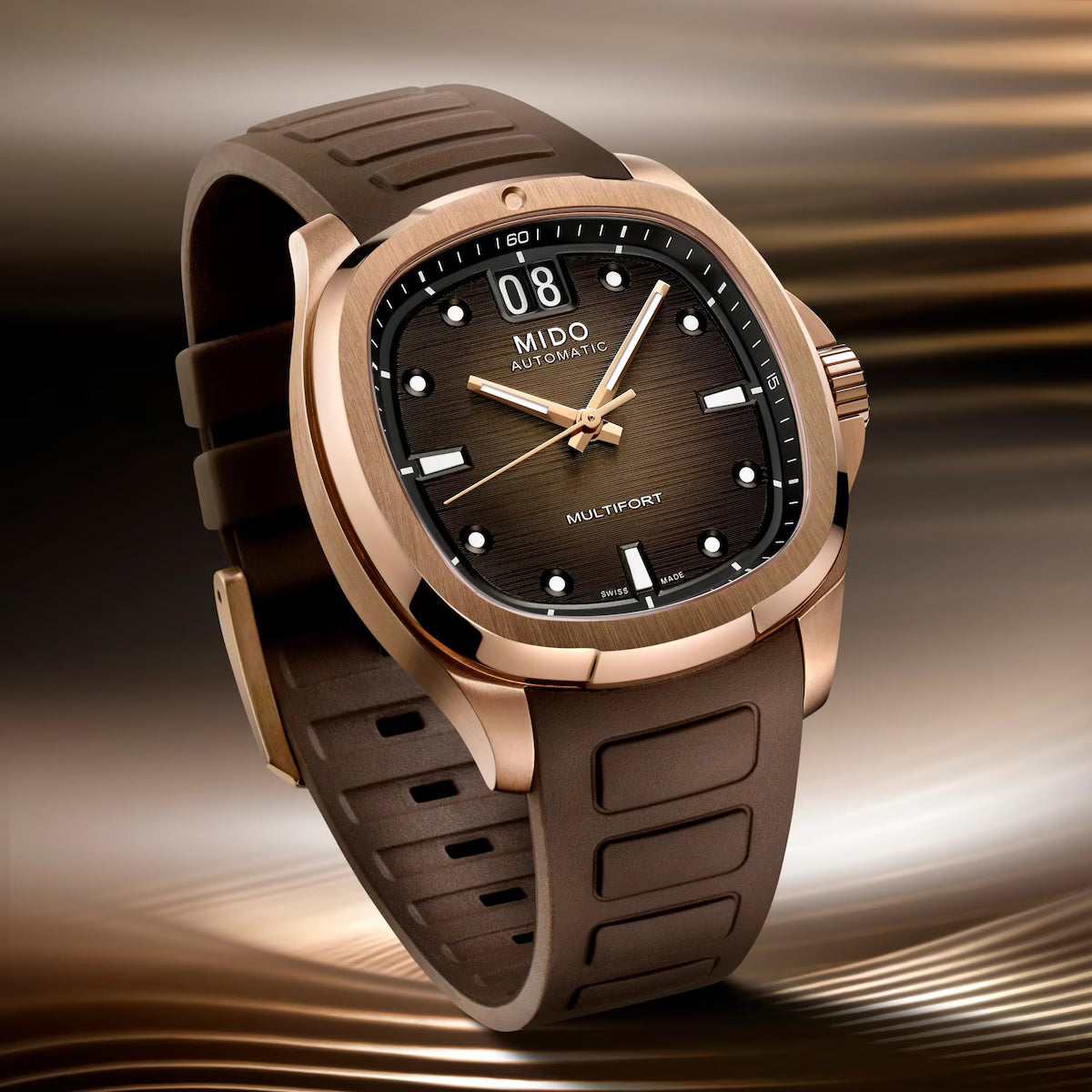 Mido Multifort TV Big Date Brown Dial Automatic Men's Watch - M049.526.37.291.00