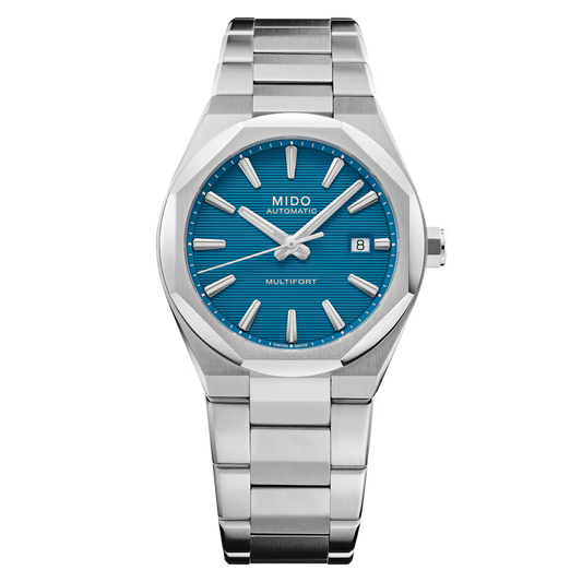 Mido Multifort 8 One Crown Turquoise Dial Men's Watch - M055.507.11.041.00