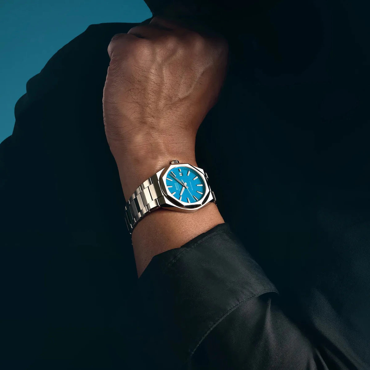 Mido Multifort 8 One Crown Turquoise Dial Men's Watch - M055.507.11.041.00