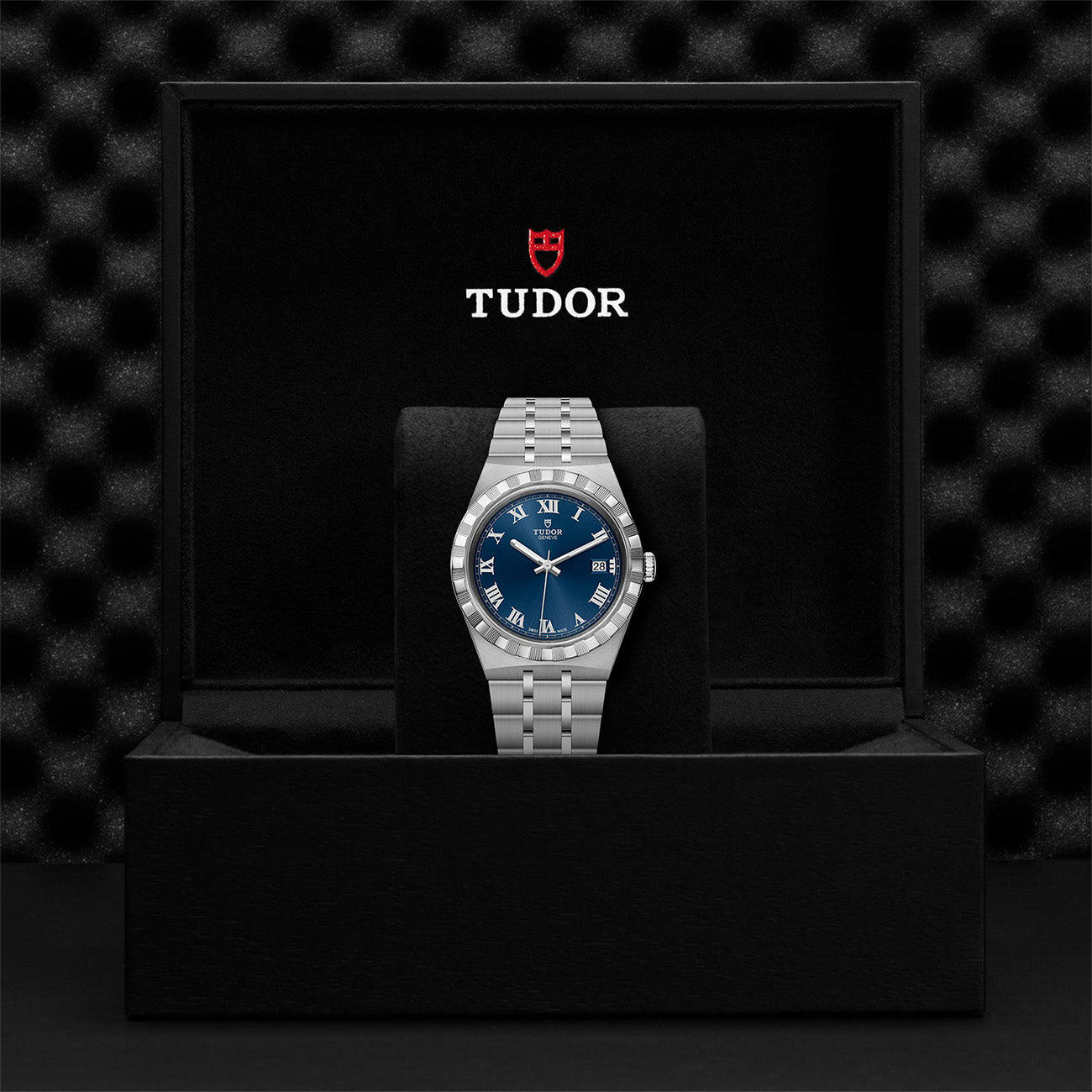 Tudor Royal Classic Date Blue Dial 38mm Men's Watch- m28500-0005