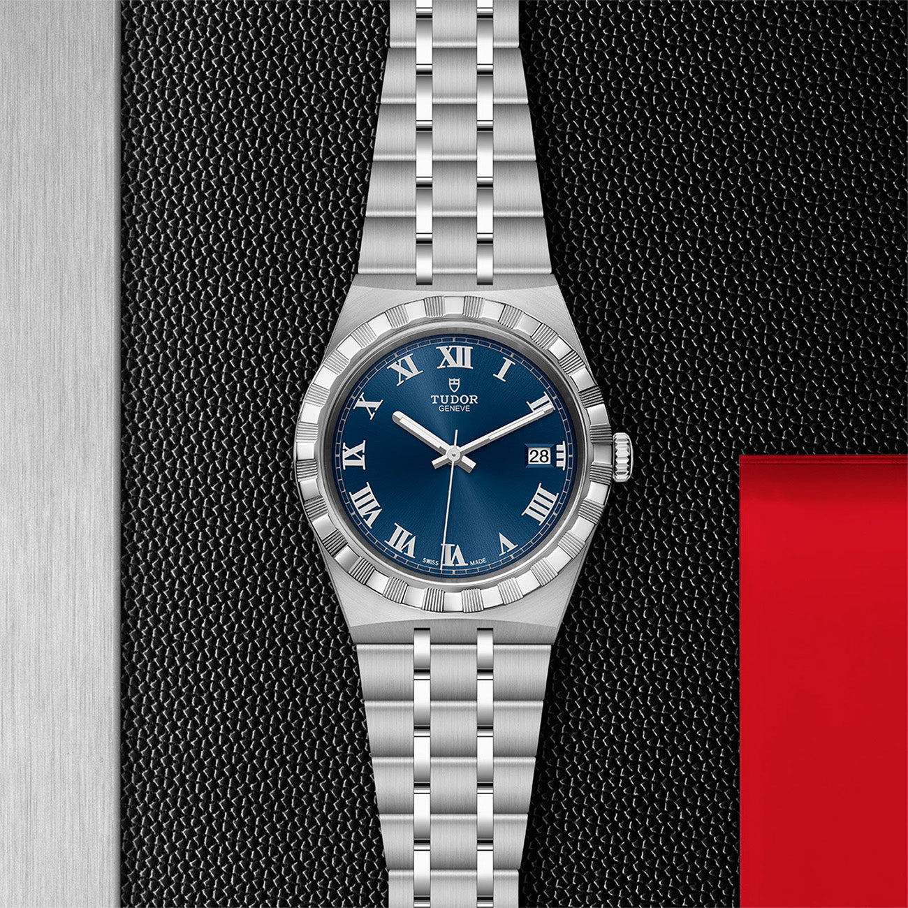 Tudor Royal Classic Date Blue Dial 38mm Men's Watch- m28500-0005