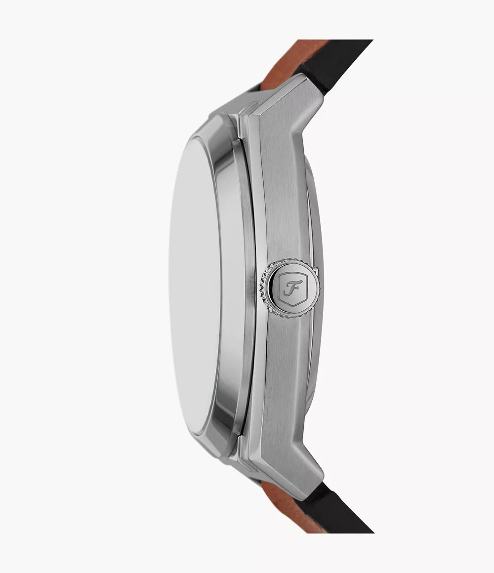 Fossil Everett Automatic Brown Leather Green Dial Men's Watch - ME3261