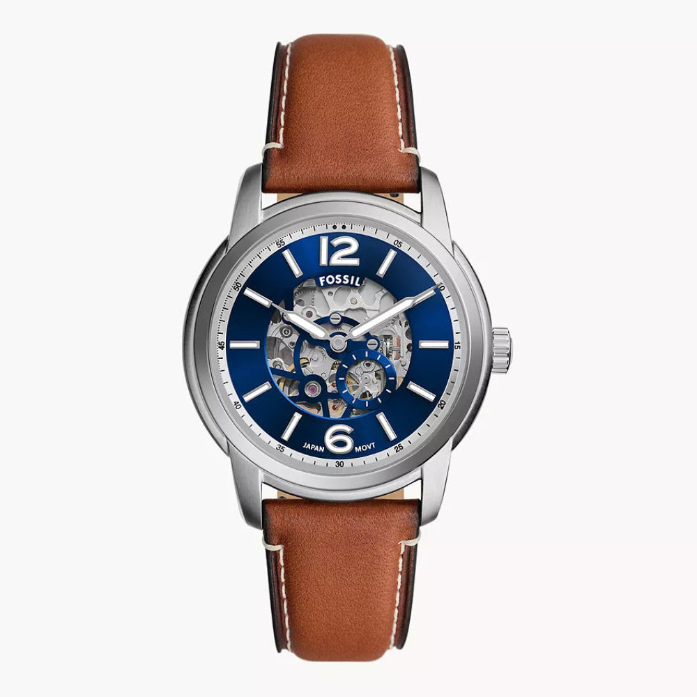 Fossil Heritage Automatic Brown Leather Men's Watch - ME3263