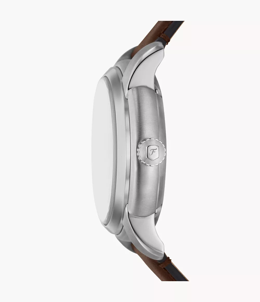 Fossil Heritage Automatic Brown Leather Men's Watch - ME3264