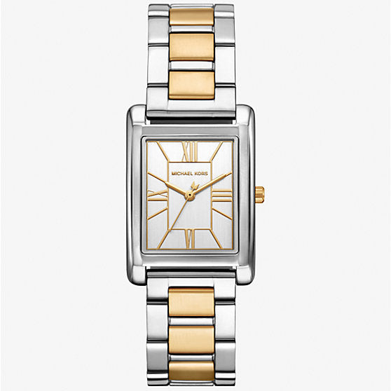 Michael Kors Essex White Dial Two-Tone Ladies Watch - MK4967