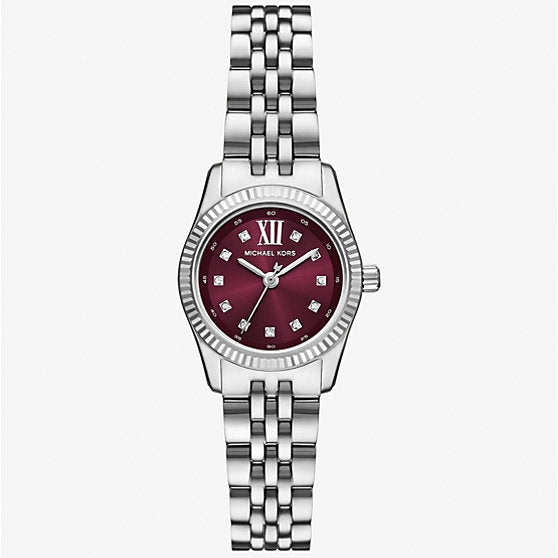 Michael Kors Mini Lexington Pavé Silver Dial Ladies Watch - MK4968