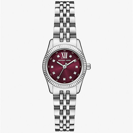 Michael Kors Mini Lexington Pavé Silver Dial Ladies Watch - MK4968