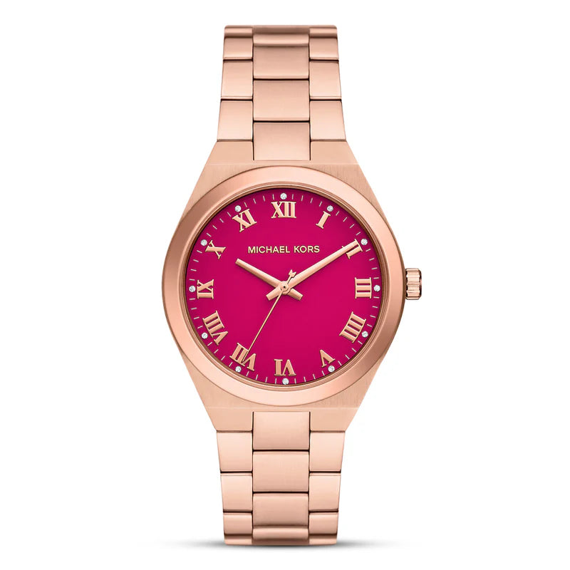 Michael Kors Lennox Rose Gold-Tone Ladies Watch- MK7462