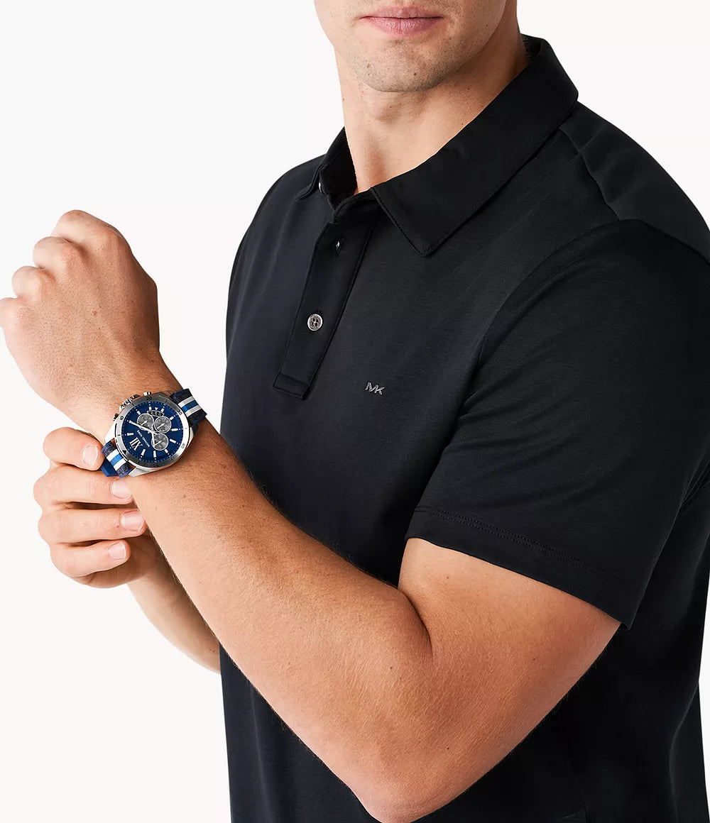 Michael Kors Brecken Chronograph Blue Dial Men's Watch - MK8950