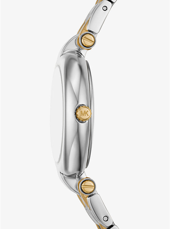 Michael Kors Laney Two-Tone Blue Dial Ladies Watch - MKO1085