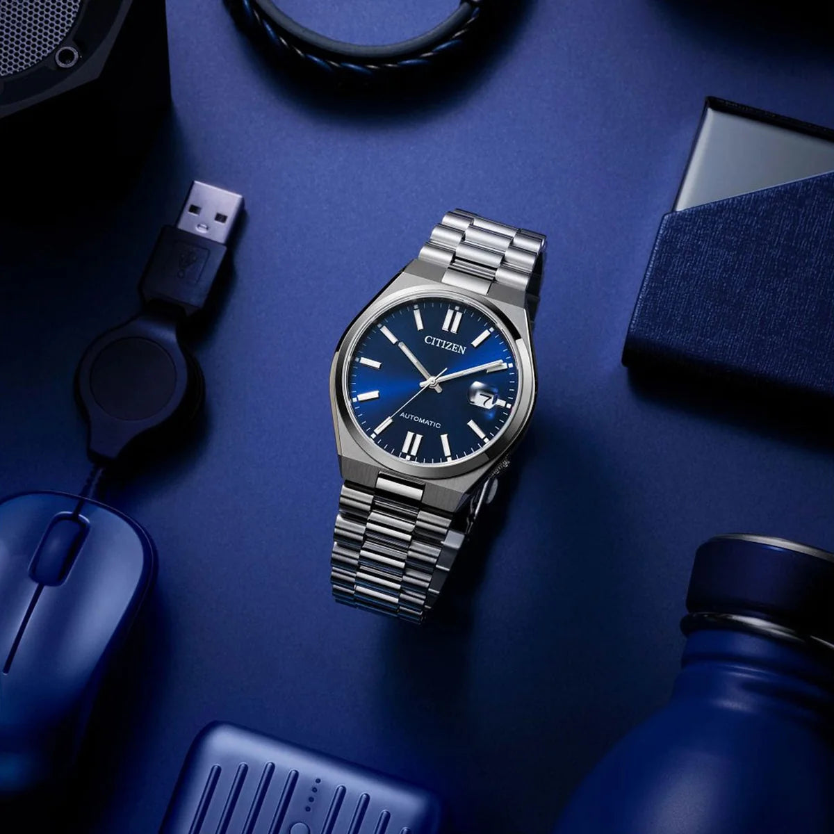 Citizen Tsuyosa Blue Dial Men's Automatic Watch - NJ0150-56L