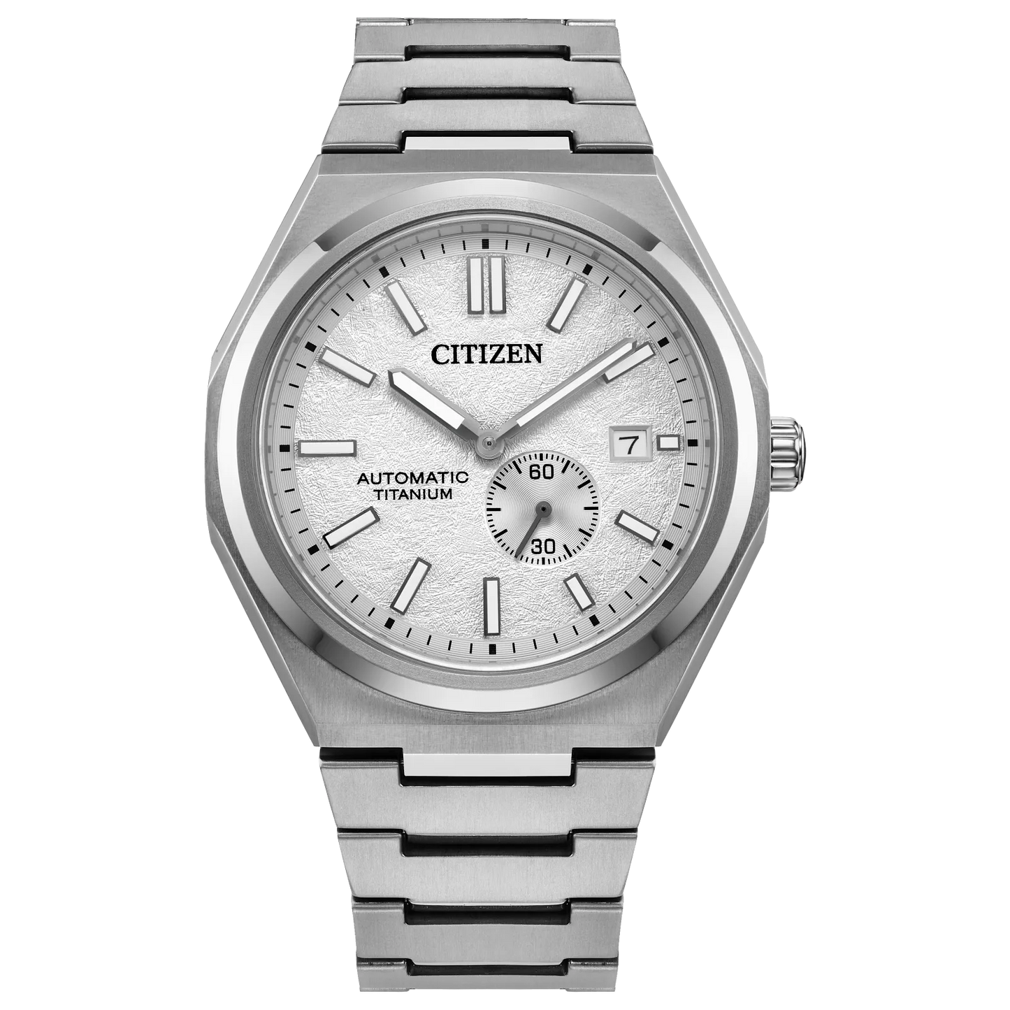 Citizen Forza Zenshin Super Titanium Small Second White Dial Men's Watch-NJ0180-80A