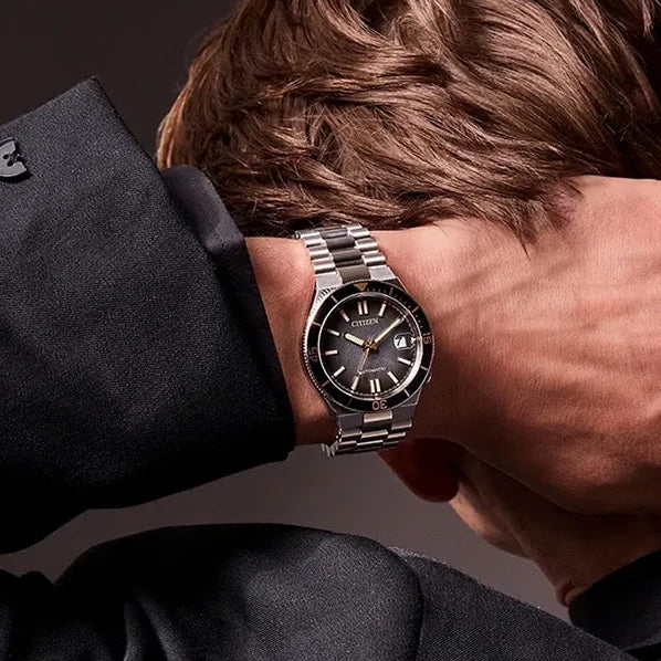 CITIZEN TSUYOSA Shore New Limited-Edition Inspired by a Journey Back in Time Gradient Black Dial Men's Watch - NJ0238-57E