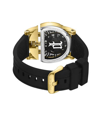 Police Daintree 2.0 Black Dial Silicon Strap Men's Watch - PEWGM0081508