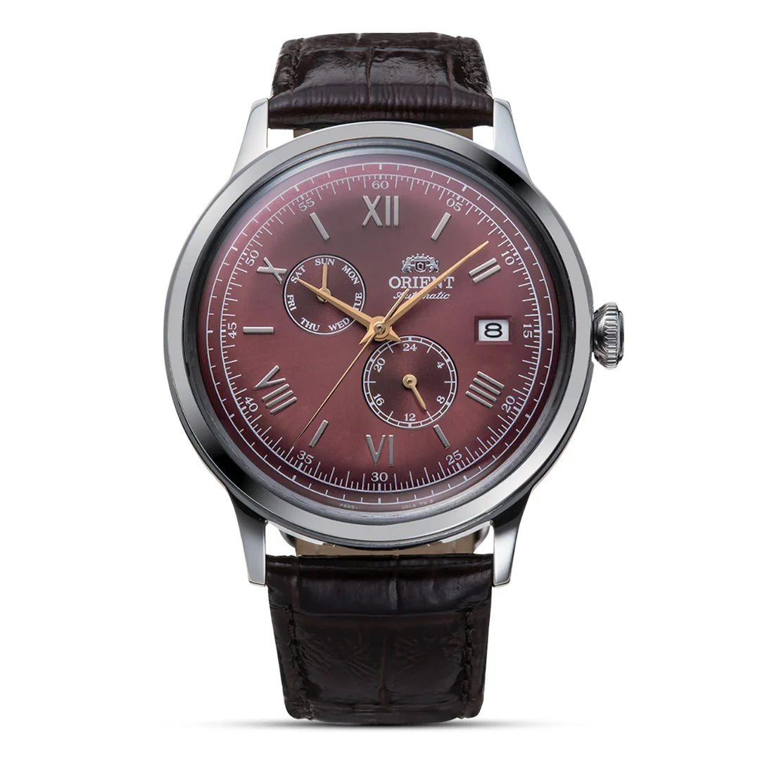 Orient Bambino 2nd Gen Version 8 Red Dial Automatic Men's Watch - RA-AK0705R30B